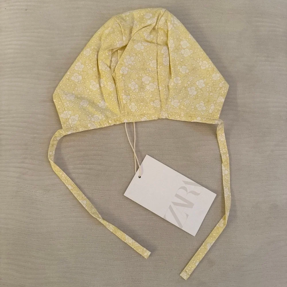 Zara Yellow Floral Kids Hat